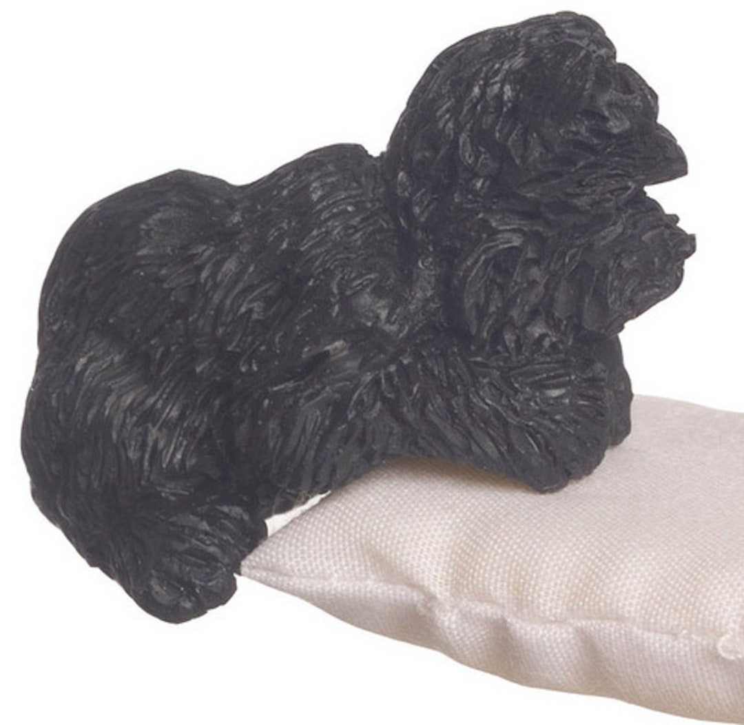 Melody Jane Miniatur Hund – Schwarzer West Highland Terrier, 1:12 Maßstab, Ca. 5,2 Cm, Für Puppenhäuser