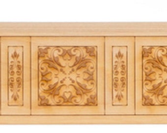 Dolls House Wainscot Interior Two Pattern Paneling Laser Cut Wood Wainscoting