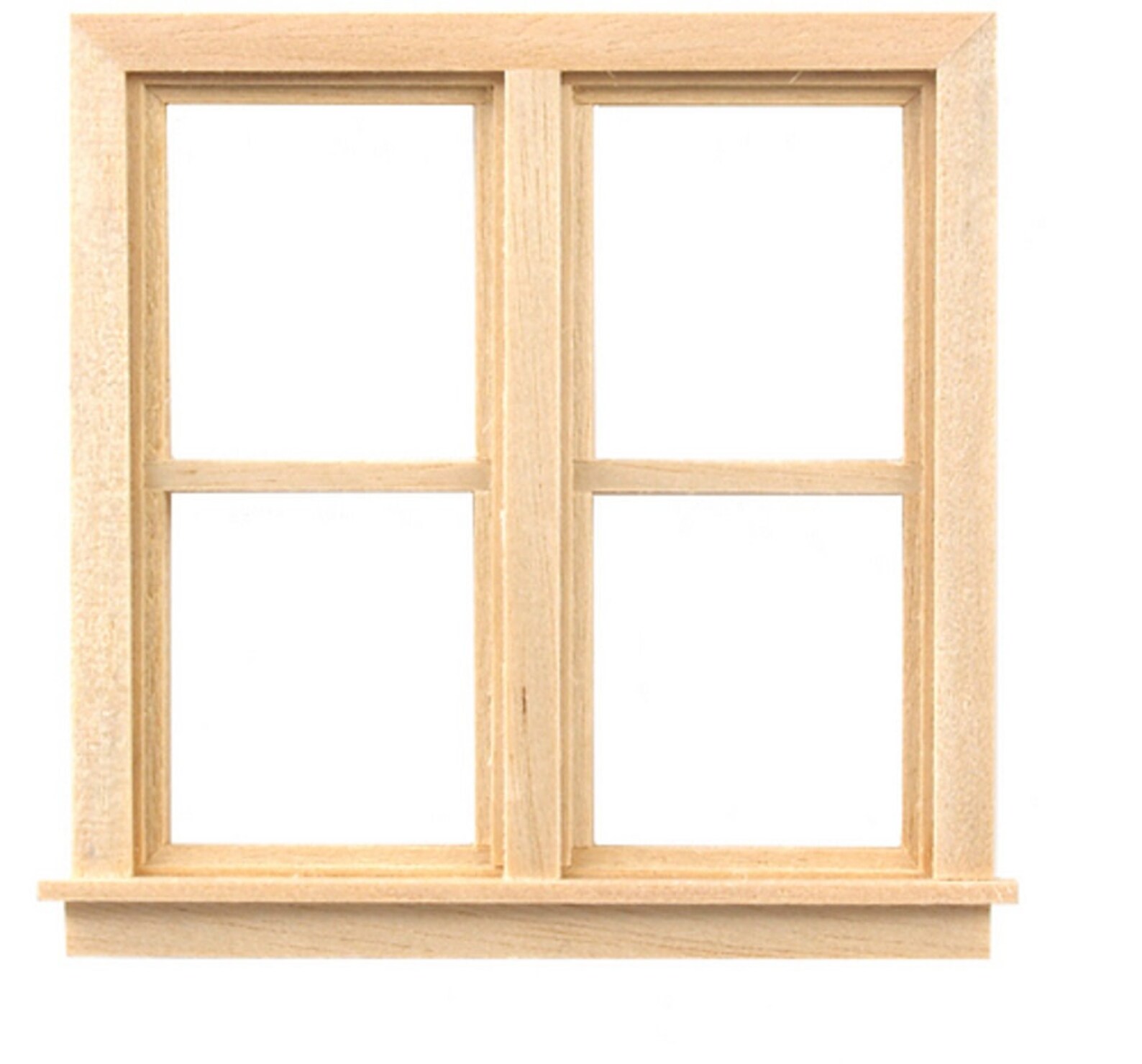 Dolls House Double Sash Window 124 Half Scale Wooden Etsy