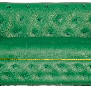 Puppenhaus Grün Leder Chesterfield Sofa Settee JBM Miniatur Wohnzimmer Möbel