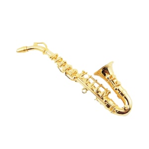 Dolls House Alto Saxophone Miniature Music Room School Instrument