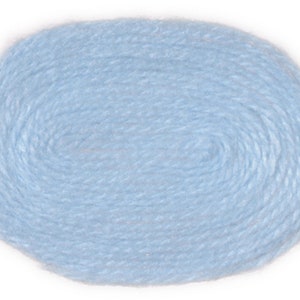 Dolls House Miniature 1:12 Scale Accessory Plain Baby Blue Small Oval Rug