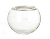 Dolls House Empty Goldfish Fish Bowl Miniature Glass Pet Accessory 1 12 Scale