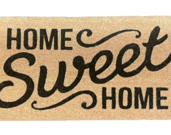 Dolls House Door Mat "Home Sweet Home" Miniature Hall Step Accessory 1:12