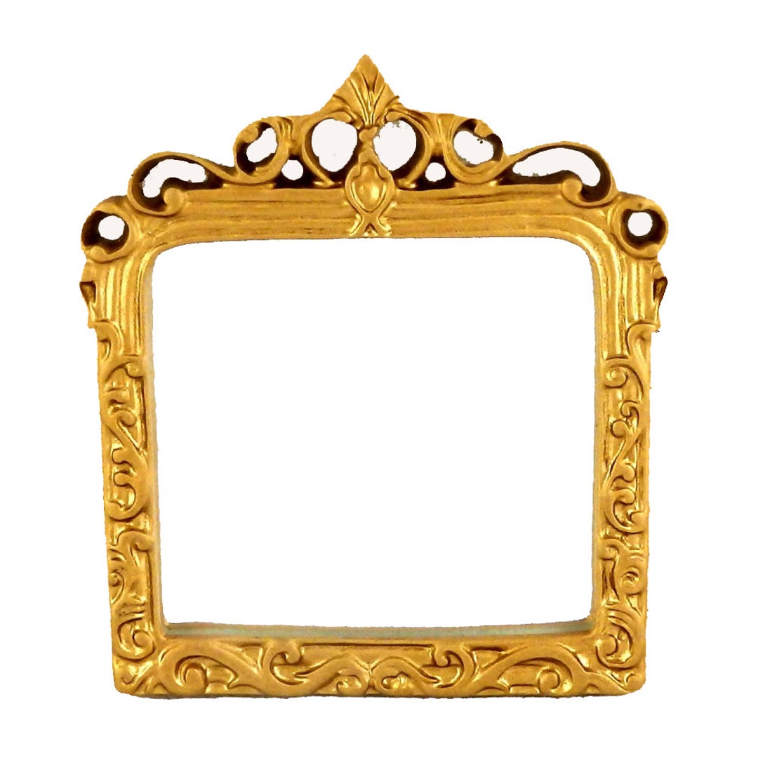 Dolls House Ornate Mantle Mirror in Gold Frame Miniature Accessory - Etsy