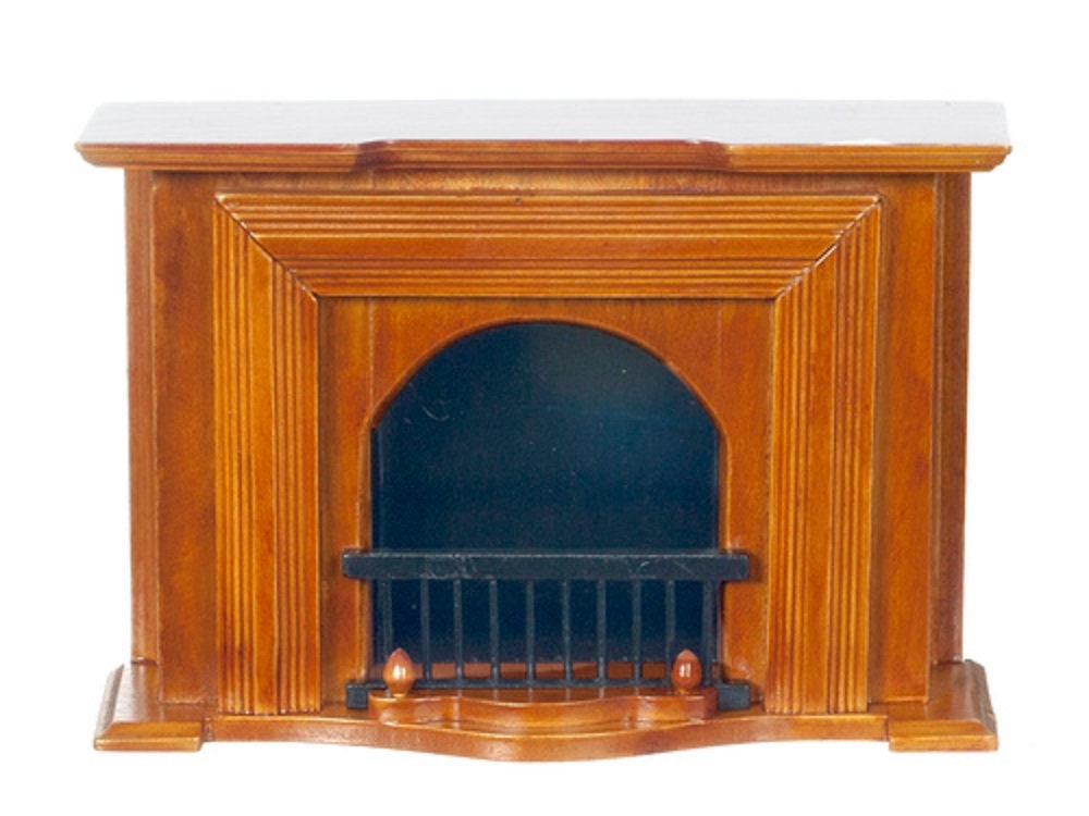 Casa De Muñecas En Miniatura, Escala 1:12, Chimenea Victoriana De Nogal M1875 Town Square Miniatures 0787793359101