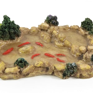 Dolls House Decorative Garden Pond Miniature 1:12 Scale Accessory