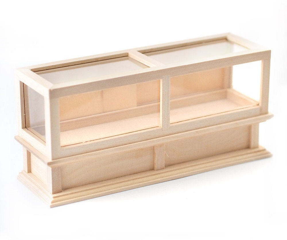 Puppenhaus Puppenhaus Holz Vitrine Vitrine Ladentheke Ladeneinrichtung Möbel