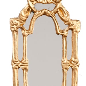 Dolls House Victorian Baroque Wall Mirror Miniature 1:12 Accessory