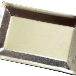 Dolls House Silver Baking Serving Tray Small Miniature Kitchen Dining Accessory
