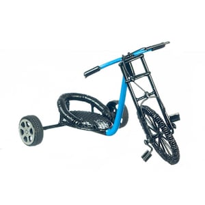 Dolls House Trike 3 Wheeler Pedal Car Bike Miniatuur Garden Beach Accessoire