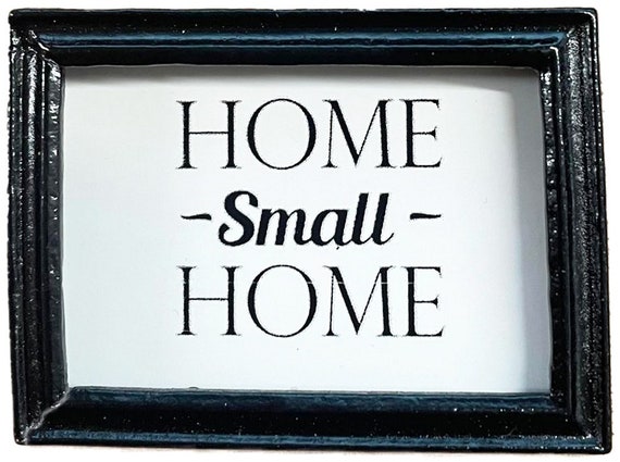 Melody Jane – Cornice Nera Moderna In Miniatura Per Casa Delle Bambole, Scala 1:12 - 2