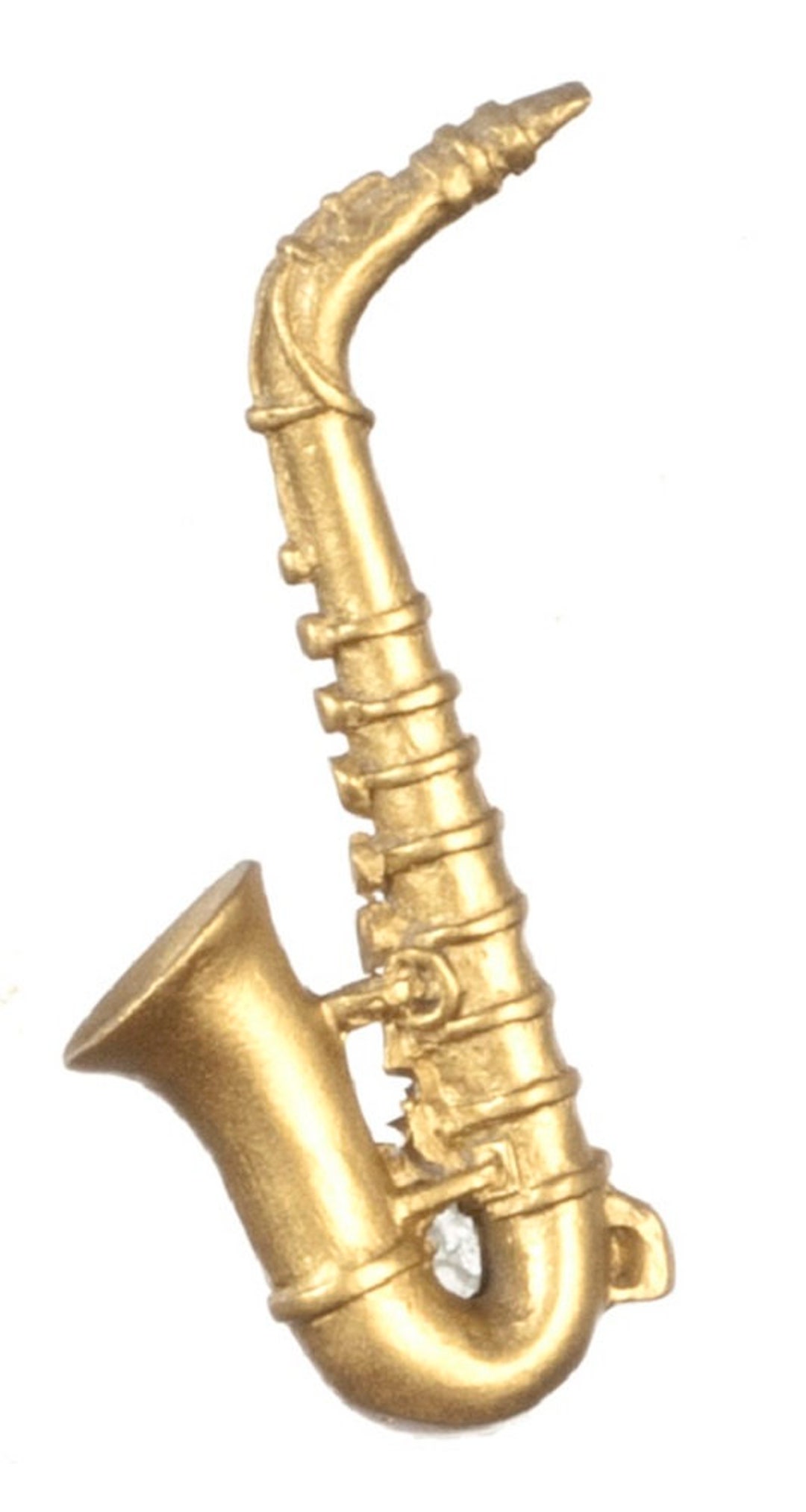 Sassofono In Miniatura Scala 1:6 Per Casa Delle Bambole, In Metallo Dorato, Strumento Musicale In Lega, COLLECTROOMI - Foto 5