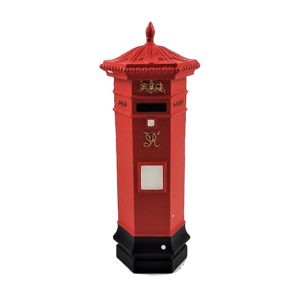 Dolls House Victorian British Post Office Letter Mail Box 1:12 Red