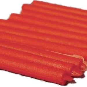Dolls House 12 Red Candles Plastic Candlestick Candelabra Miniature Accessory