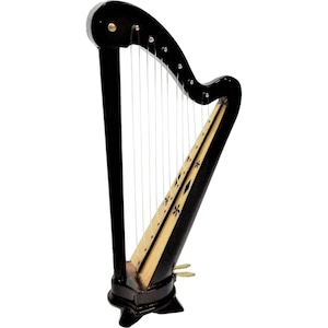 1:12 Welsh Harp Miniature Music Room Instrument Scale Dollhouse Accessory