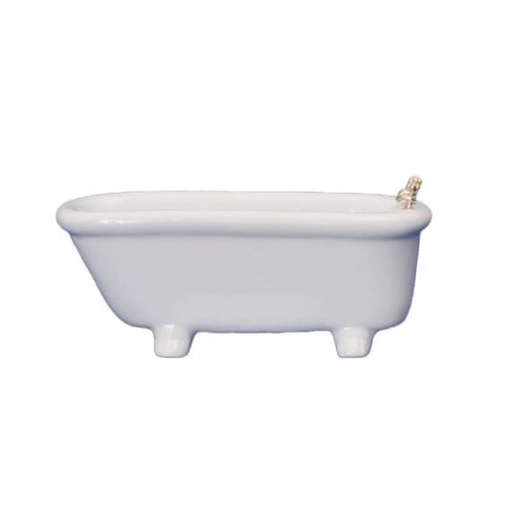 Buy Dolls House Plain White Porcelain Bath Tub Miniature Bathroom