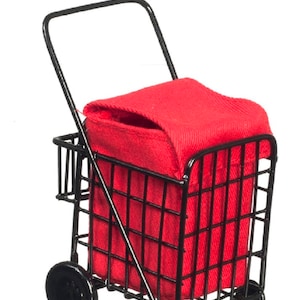 Domek dla lalek Royal Mail Post Trolley 4-kołowy wózek na zakupy Miniatura