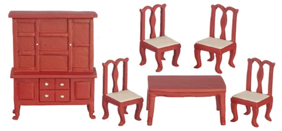 Dolls House Dining Room Furniture Set Suite 124 Half Inch Scale Etsy
