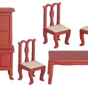Puppenhaus Esszimmer Möbel Set Suite 1:24 Halbzoll