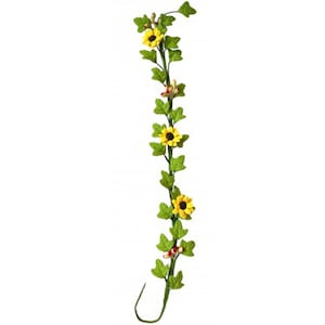 Dolls House Yellow Sunflowers Miniature Flower Vine Garland Garden Accessory