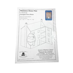 Dolls House Plans Build Your Own 1:12 Georgian Town House