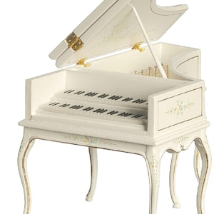 Grand Piano French Baroque 1:12 Scale JBM Dollhouse