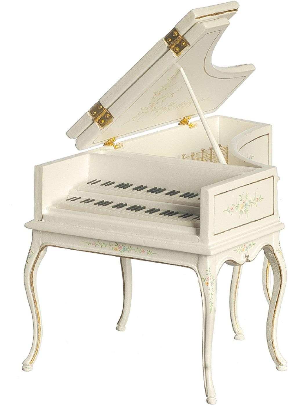 ドールハウス（pianoさま） ドールハウス グランドピアノ フレンチバロック ホワイト JBM