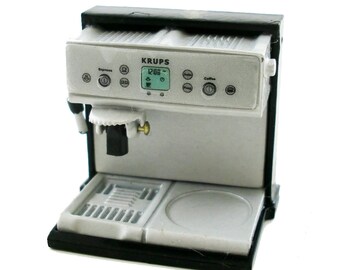 Dolls House 1:12 Scale Miniature Cafe Kitchen Accessory Espresso Coffee Machine