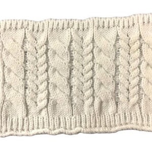 Puppenhaus Cremefarbener Kabel Teppich oder Überwurf 1:12 Modernes Wohndekor Accessoire