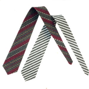 Dolls House Neck Ties Fabric 1:12 Scale Man&#39;s Bedroom School Accessory