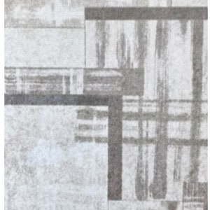 Dolls House Grey Patterned Area Rug Modern Living Room Accessory Printed Card