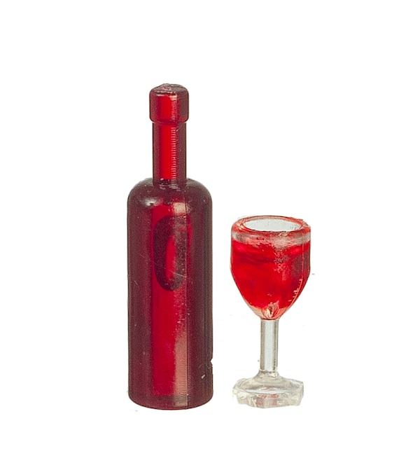 Melody Jane Dollhouse Miniature Drink Accessory – 2 Blue & Pink Cocktails With Lemon, 1:12 Scale, Perfect For Bar Or Pub Scene - View #3