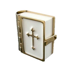 Dolls House Bible with Printed Pages Miniature Church Accessory