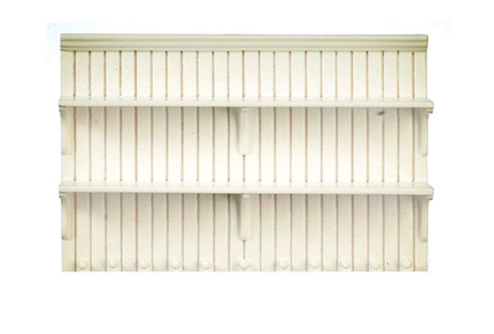 Dolls House White Wall Shelf Unit Shelves JBM Miniature Kitchen ...