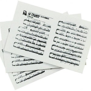Dolls House Miniature Music Room Accessory Sheet Music 1:12 Scale