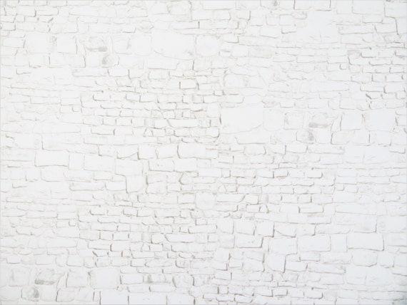 Carta Da Parati In Scala Carta Da Parati Pietre Da Muro In Scala 1:12 - Per Case Delle Bambole, Grigio Chiaro/bianco, 30x53 Cm Carta Da Parati Pietre Muro 1:12 - Foto 11