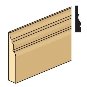 Dolls House Window Door Casing 24&quot; x 3/8&quot; Bare Wood 610mm x 10mm