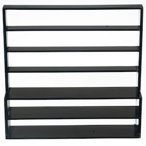 Dolls House Large Black Shop Fitting Shelf Display Unit Miniature Wood Furniture