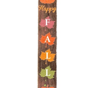 Dolls House “Happy Fall” Autumn Wooden Sign Miniature Porch Accessory 1:12 Scale