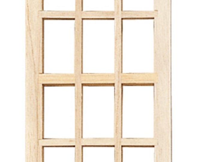 Dolls House Standard 12 Pane Window 1:24 Half Scale Wooden - Etsy