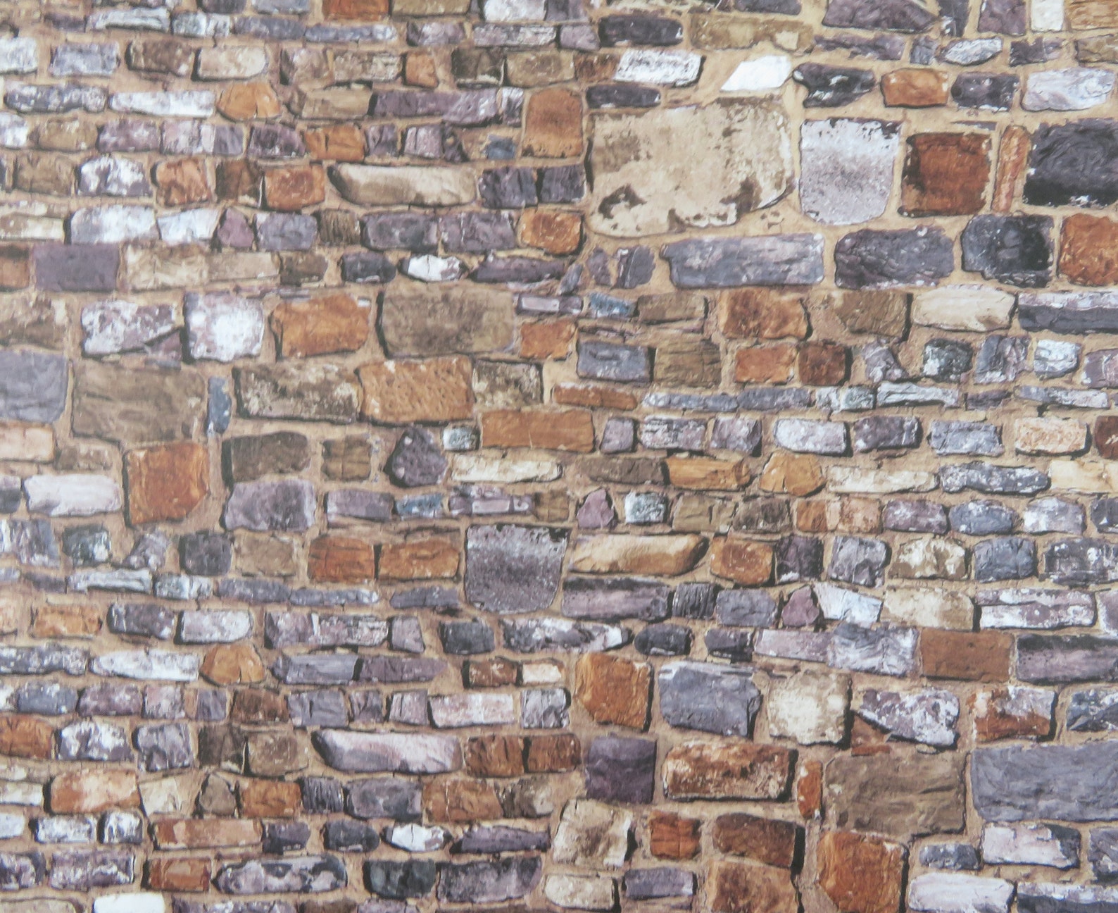 Dolls House Embossed Old Stone Wall Exterior DIY Card Sheet Etsy