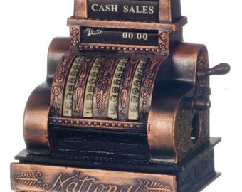 Dolls House Miniature Shop Pub Bar Accessory Victorian Cash Register Till