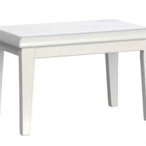 Dolls House White Wooden Table Kitchen Dining Room Furniture 1:12 Scale