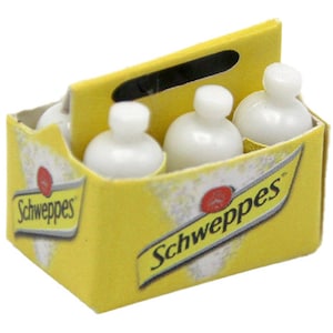 Dolls House Carton Crate of Tonic Water Pub Shop Bar Accessory