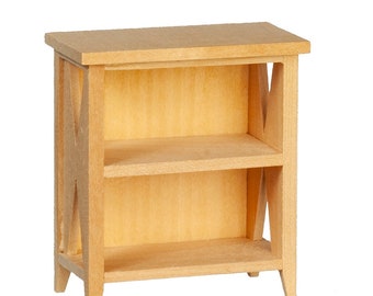 Dolls House Bare Wood Shelf Unit Small Bookcase Miniature Living