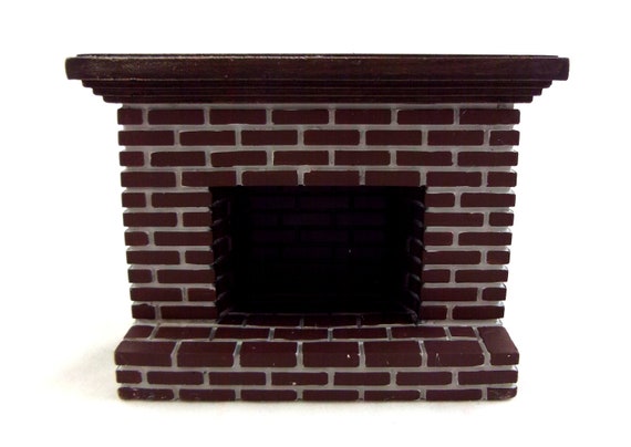 Camino In Mattoni - Scala 1:24 - Natale - Mobili In MINIATURA Per CASA DELLE BAMBOLE - Miniature Artigianali Fatte A Mano - CosediunaltroMondo Italia - Regalo - Italia - Foto 6