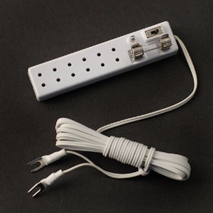 Dolls House 6 Socket Power Strip Miniature Lighting Accessory