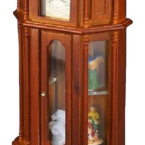 Dolls House Working Grandfather Clock &amp; Accessories Miniature Reutter Furniture