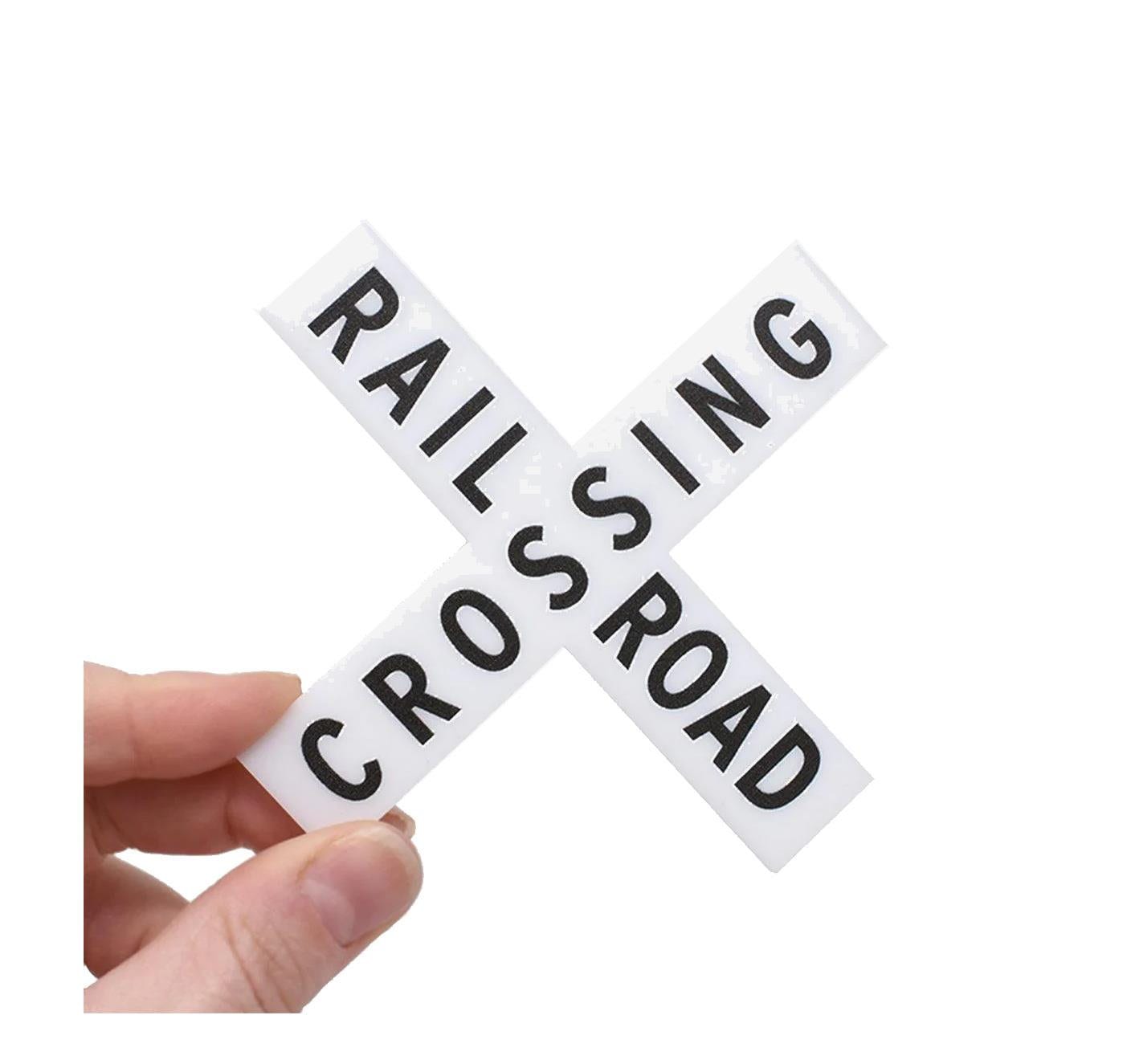 Dolls House Railroad Crossing Sign X Large Railway Road Warning